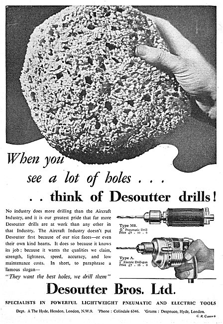 Desoutter Pneumatic Hand Tools.                                  