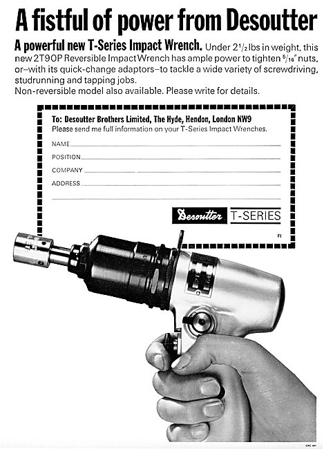 Desoutter Pneumatic Tools - T-Series Impact Wrench               
