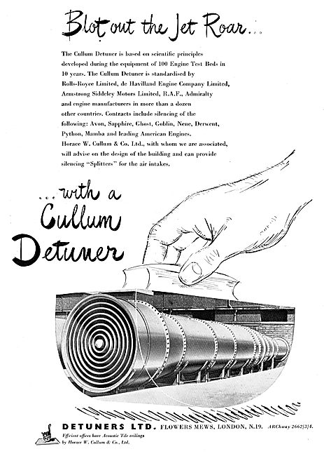 Cullum Detuner Jet Engine Noise Reduction Installations          