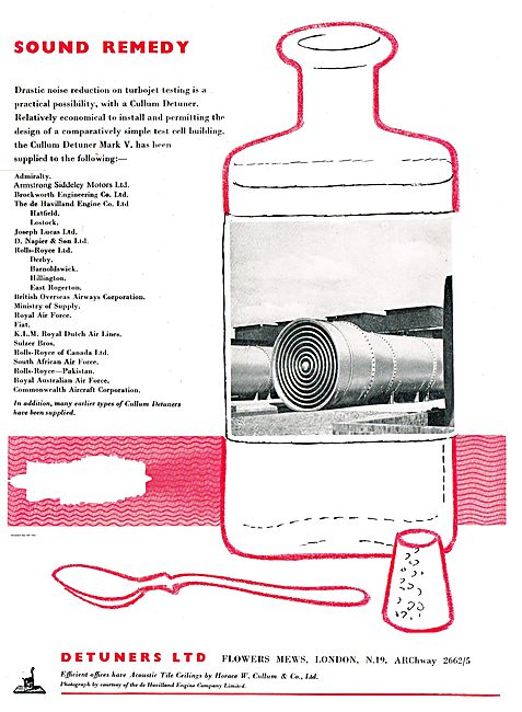 Detuners Cullum Detuner Mark V For The Aircraft Industry         
