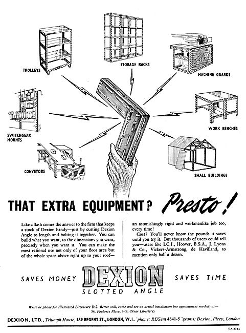 Dexion Slotted  Angle Construction System                        