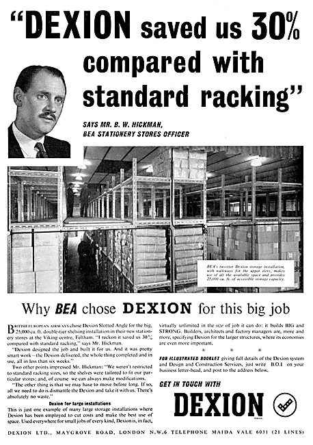 Dexion Storage Racking System 1957                               