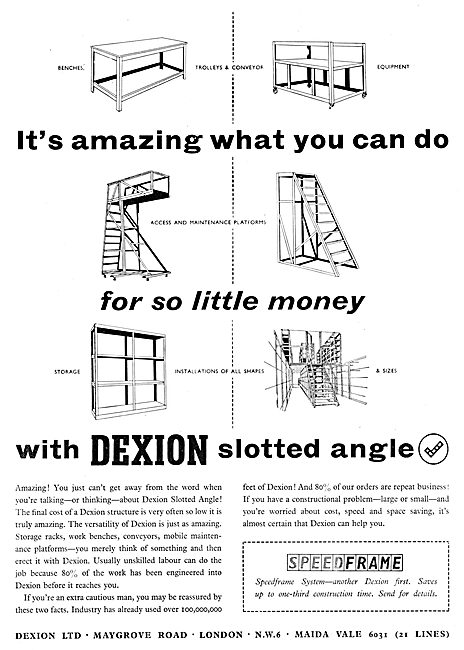 Dexion Storage Racking System & Aircraft Servicing Platforms     