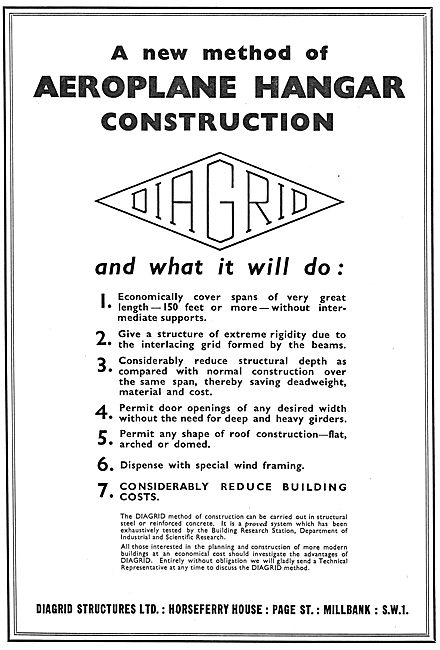 Diagrid Structures - A New Method Of Hangar Construction         