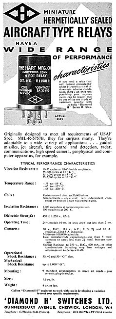 Diamond H - Aircraft Electrical Equipment.                       