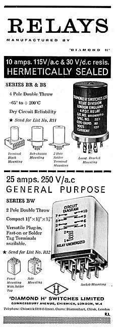 Diamond H - Aircraft Electrical Equipment. Series BR & BS        