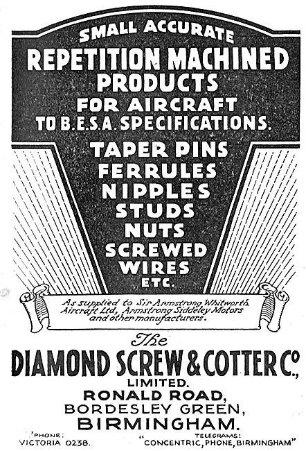 Diamond Screw & Cotter Repetition Machined Parts For Aircraft    