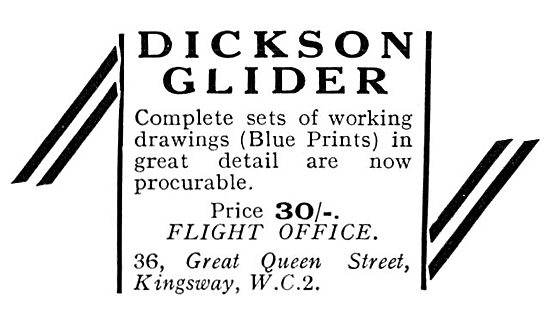 Dickson Gliders & Sailplanes                                     