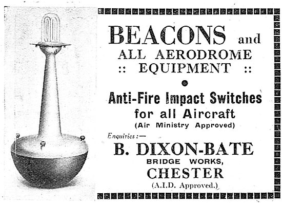 Dixon-Bate Airfield Beacons 1937                                 