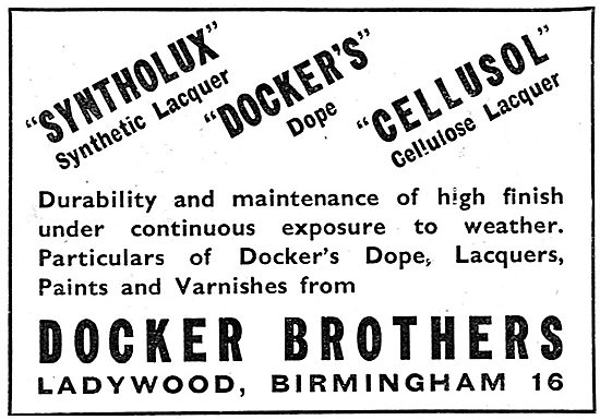Dockers. Docker Brothers Paints & Finishes                       