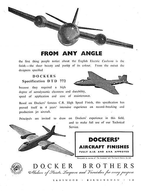 Dockers A.I.D. & A.R.B. Approved Aircraft Paints & Finishes      
