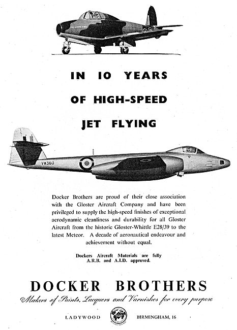 Docker Brothers Aircraft Paints & Finishes                       