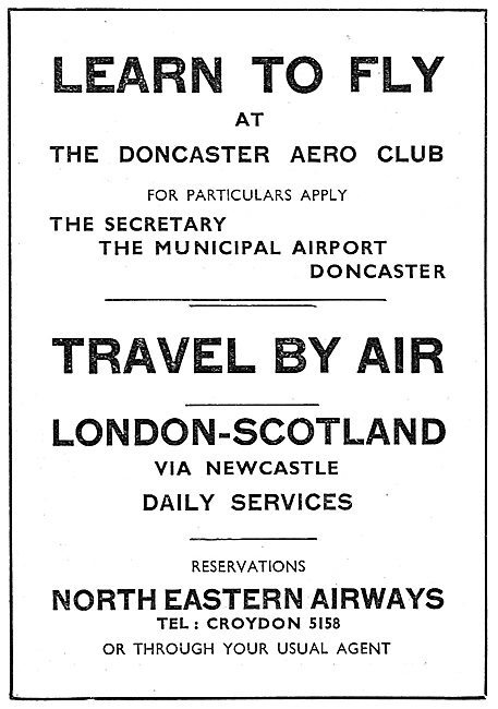 Doncaster Airport - The Eastern Junction. Doncaster Aero Club    