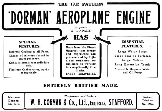 Dorman Aeroplane Engine                                          