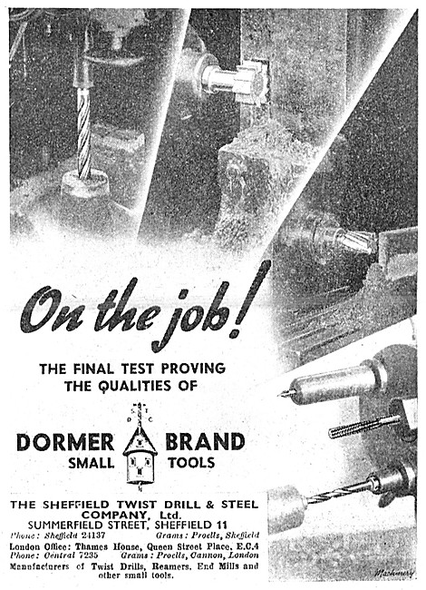 Dormer Brand Small Tools                                         