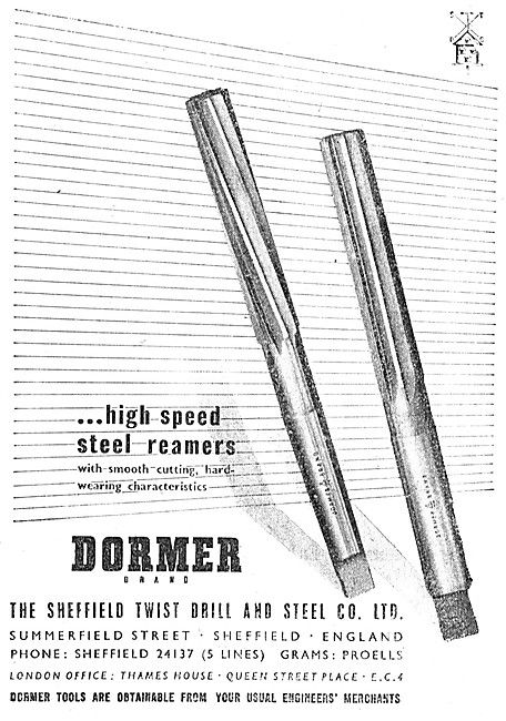 Dormer High Speed Steel Reamers                                  