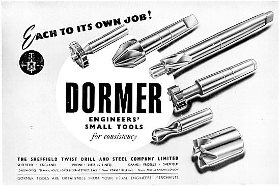 Dormer Driils, Reamers & Engineers Small Tools                   
