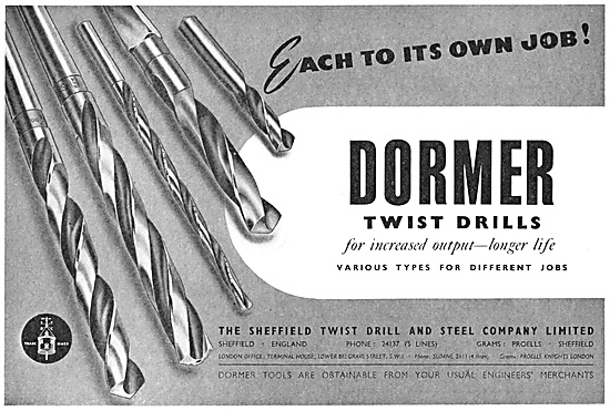 Dormer Machine Tools - Dormer Drills & Reamers 1953              