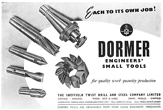 Dormer Machine Tools - Dormer Drills & Reamers                   