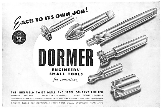Dormer Machine Tools - Dormer Engineers Small Tools              