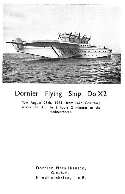 Dornier Flying Ship DoX2                                         