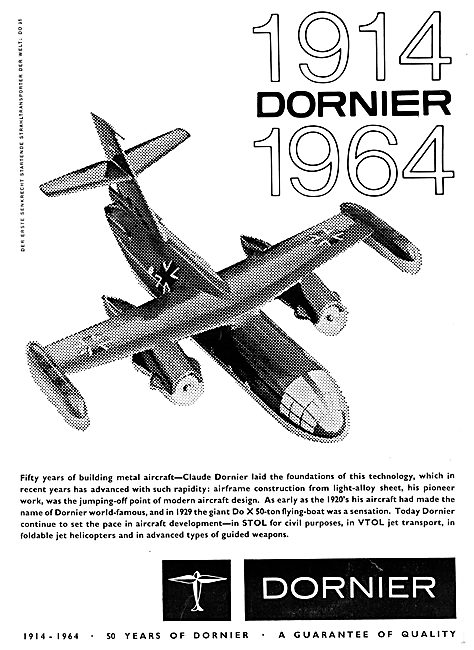 Dornier 50 Years 1964                                            