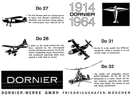 Dornier Do 27 - Dornier Do 28 - Dornier Do 31 - Dornier Do 32    