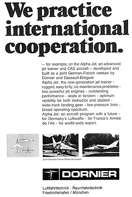 Dornier Aircraft 1972                                            