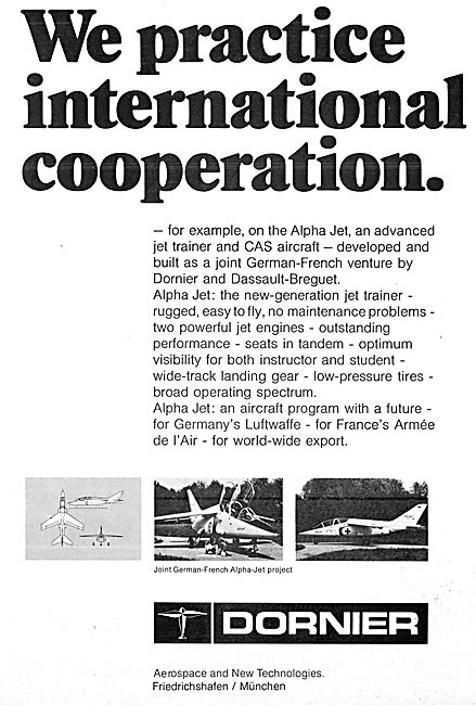 Dornier Aerospace 1973 Projects                                  