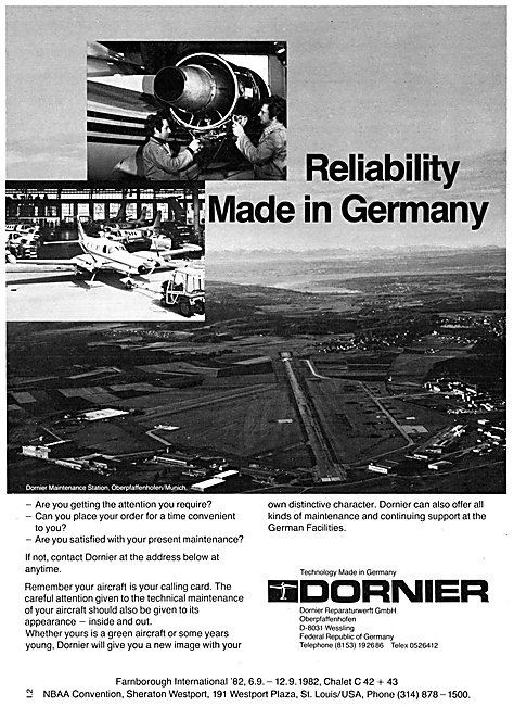 Dornier Aerospace 1982                                           