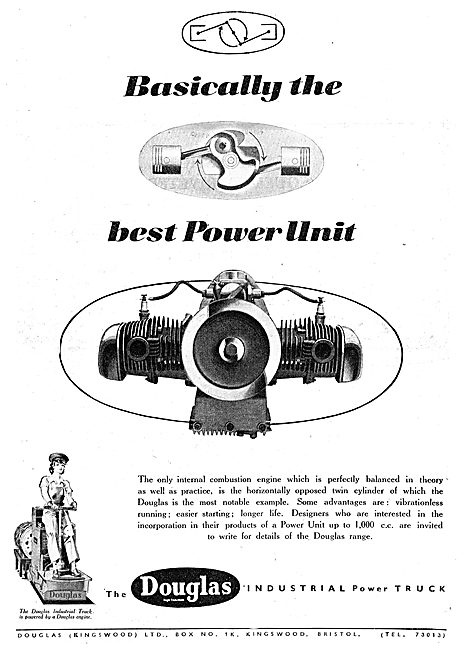 Douglas Horizontally Opposed Engine                              