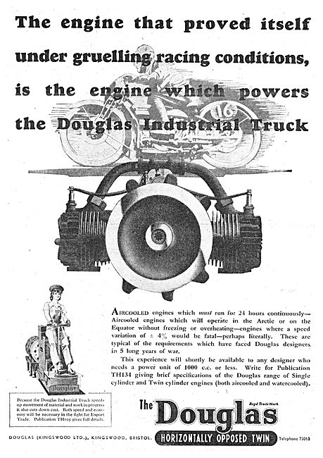 Douglas Horizontally Opposed Engine                              