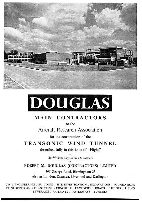 Robert M.Douglas Civil Engineers. Wind Tunnels 1956              
