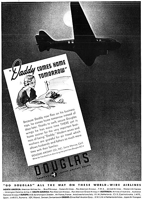 Douglas Commercial Aircraft 1938 Advert                          