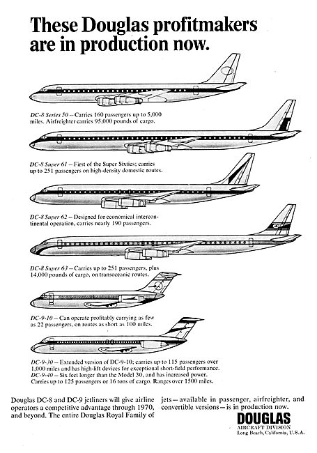 Douglas Airliners 1966                                           