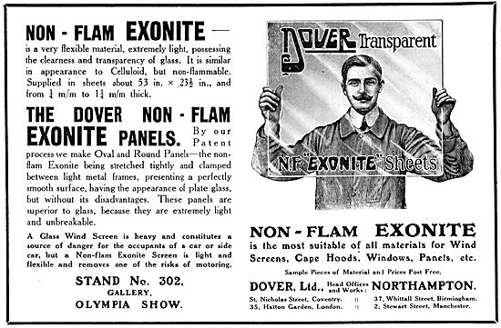 Dover Non-Flam EXONITE Transparent Panels                        