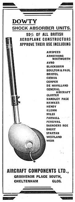 Dowty Aircraft Undercarriage Shock Absorbers                     