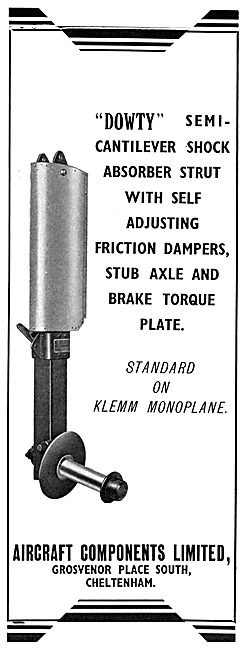 Dowty Semi-Cantilever Shock Absorber Struts                      