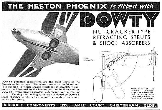 Dowty Retractable Undercarriage: Nutcracker Struts               