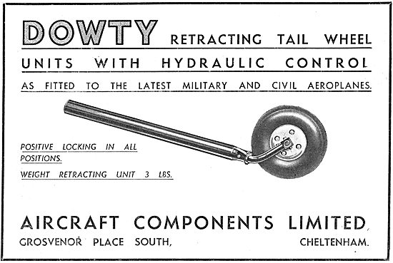 Dowty Aircraft Retracting Tail Wheel - Hydraulic                 