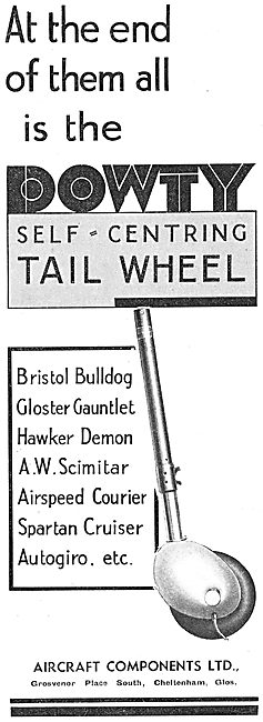 Dowty Self-Centering Aircraft Tail Wheel                         