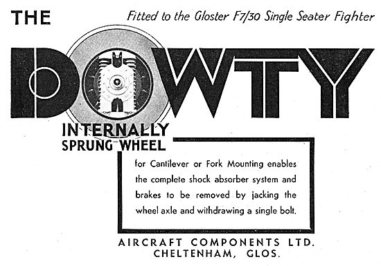 Dowty Internally Sprung Aircraft Wheels                          