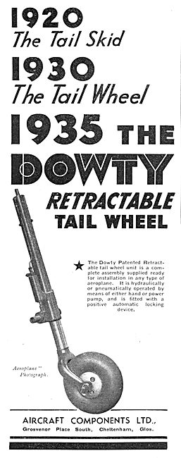 Dowty Retractable Tail Wheel                                     