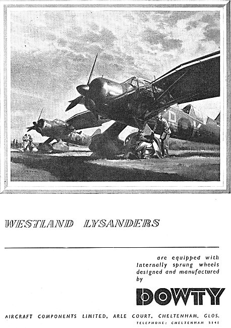 Dowty Internally Sprung Aircraft Wheels - Lysander               