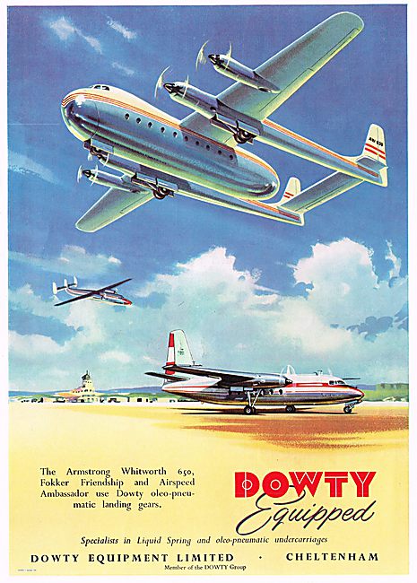 Dowty Liquid Spring & Oleo Pneumatic Aircraft Undercarriages     