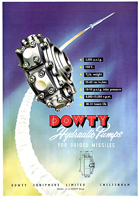 Dowty Hydraulic Pumps For Guided Missiles                        