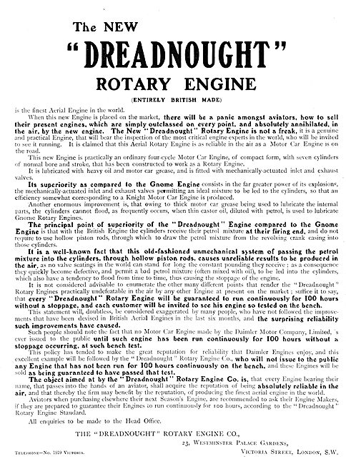 Dreadnought Rotary Engine Co                                     