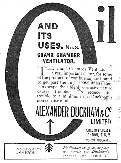 Duckhams Non Corrosive Oils For Aero Engines                     