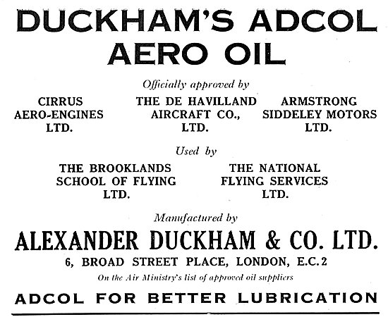 Duckhams Adcol Aero Oil                                          