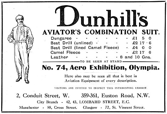 Dunhill's Flying Clothing - Dunhill's Aviators Combination Suit  